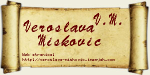 Veroslava Mišković vizit kartica